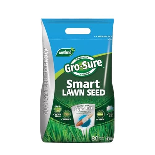 Image of GRO Sure Smart Seed – Fast-Growing, Premium Grass Seed for Lush, Resilient Lawns – Ideal for New Lawns, Over-Seeding & Bare Patches – Easy to Use, Guaranteed Results (80m2)