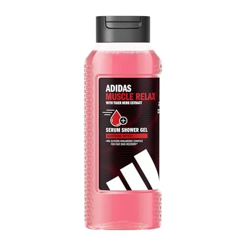 Image of adidas Active Skin & Mind Muscle Relax Shower Gel for Men, Moisturising Body Care for Fast Skin Recovery, 250 ml