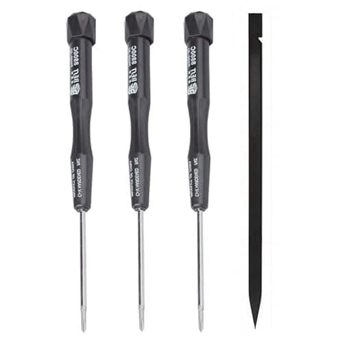 Image of Fixinus 3-Piece Phillips Screwdriver Set with Ntistatic Nylon Spudger, Contains PH0, PH00, PH000, Ideal for Laptop, PC Repair