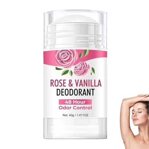 Image of Rose Vanillas Fragrance Stick, Natural Deodorant for Women, Vanilla Deodorant, Womens Stick Deodorant, Solid Perfume Antiperspirant, Refreshing Non Sticky Formula, For Commuting, Casual Outings (1PC)