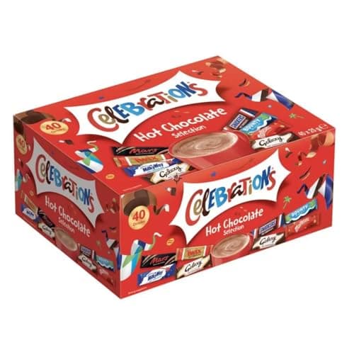 Image of Mars Celebrations Hot Chocolate Selection, 40x25 Drinks, 1KG
