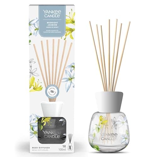 Image of Yankee Candle Signature Reed Diffuser | Midnight Jasmine | 100ml | up to 10 Weeks of Fragrance | Perfect Gifts for Women