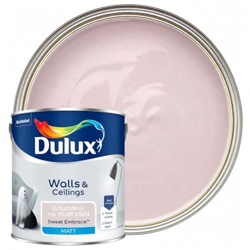 Image of DRW Sweet Embrace Matt Emulsion Paint 2.5L | Interior Wall and Ceiling Paint | Smooth Flat Matt Finish | Durable Everyday Room Paint for Living Room Bedroom Hallway and Dining Room