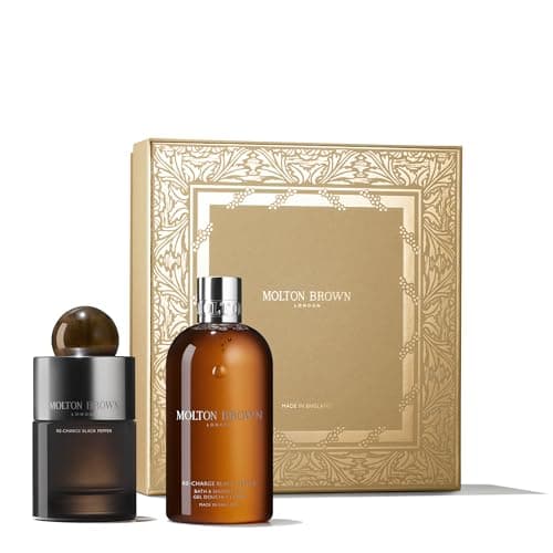 Image of Molton Brown Re-charge Black Pepper Fragrance Gift Set - Eau de Parfum 100 ml & Bath & Shower Gel 300 ml, Luxury Scented Body Care Set