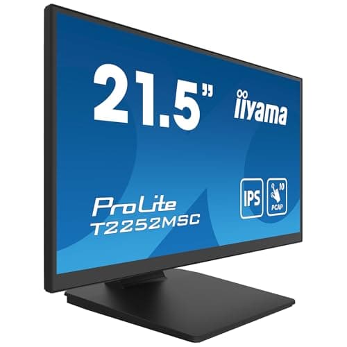 Image of iiyama Prolite T2252MSC-B2AG 21.5" 21.5" Full HD 10 Point Multitouch Capacitive HDMI DP USB3.2 7H LED Display - Black