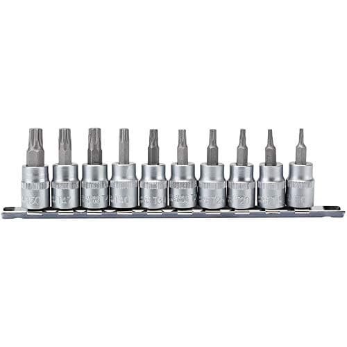 Image of Draper 16339 TX-Star 3/8-Inch Square Drive Plus 48 mm Socket Bit 10-Piece Set