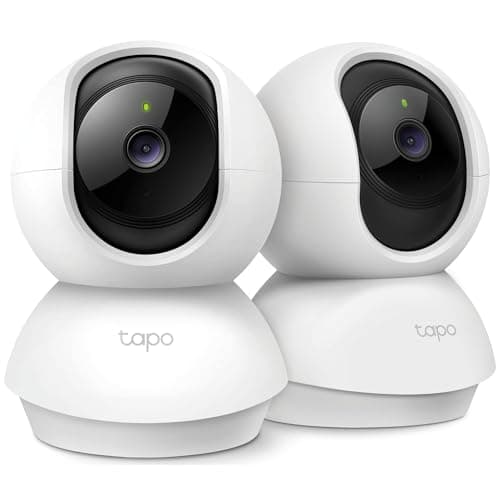 Image of TP-Link Tapo 2K Pan/Tilt Security Camera for Baby Monitor, Dog Camera w/Motion Detection, 2-Way Audio, Siren, Night Vision, Cloud & SD Card Storage, Works with Alexa & Google Home, 2-Pack (C210P2)