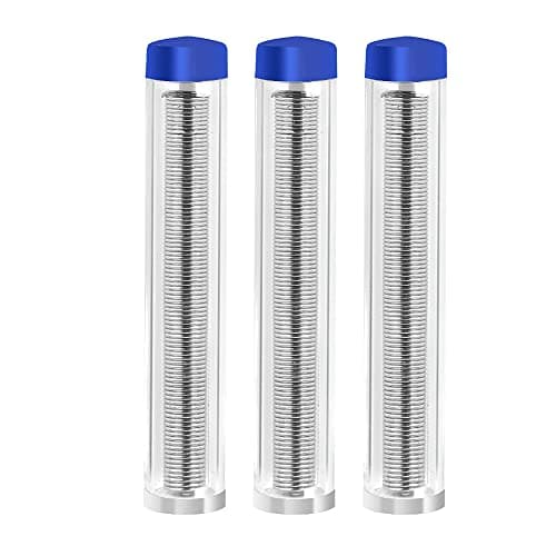 Image of 3 Pack Portable Solder Wire Tube Lead Free Rosin Core Solder Waterproof Solder Wire Connectors Tin Lead Rosin Core Flux Iron Welding Tool for Electrical Soldering