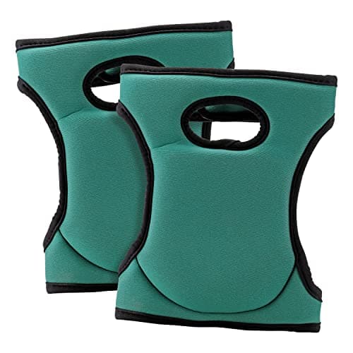 Image of Taylor & Brown 1 Pair Gardening Knee Pads Soft Foam Knee Caps Garden Knee Protectors Protective Cushion With Double Straps For Garden Cleaning Work Scrubbing Floors (Green)