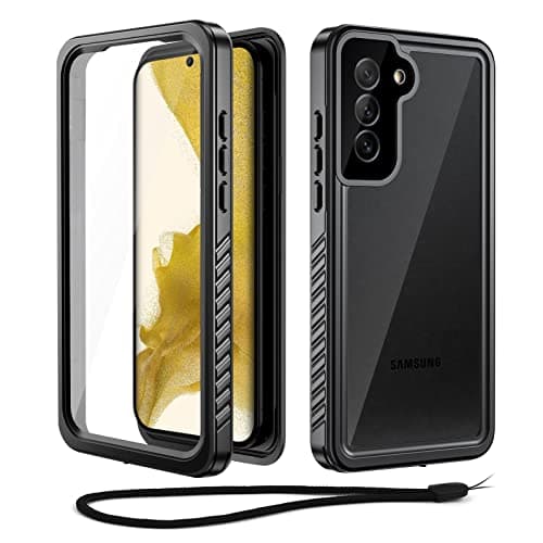Image of Beeasy for Samsung Galaxy S22 Case Waterproof, Shockproof Phone Case for S22 with Built-in Screen Protector, Full Body Heavy Duty Armoured Tough Cover for Galaxy S22 5G 6.1” Black