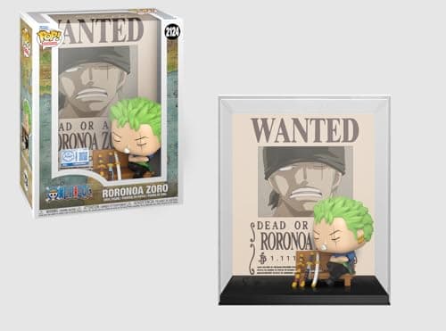 Image of Funko One Piece Roronoa Zoro Wanted Poster Pop Exclusive Vinyl Figure 2124