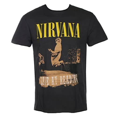 Image of Amplified Live At Reading Nirvana Unisex Adult T-Shirt (M) (Black)