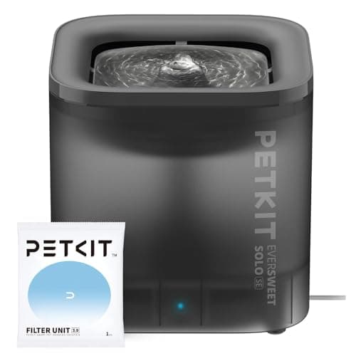 Image of PETKIT Cat Water Fountain, EVERSWEET SOLO SE, 1.85L Ultra Quiet Automatic Cat Drinking Fountain for Indoor Use, Easy-Clean Design with Carbon Filter and Separate Base, Plug-In Cat Water Dispenser