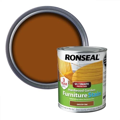 Image of Ronseal HWFSDO750 Hardwood FurnIture Stain English Oak 750ml