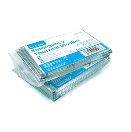 Image of Blue Dots Emergency Foil Blanket – hypothermia Prevention – Used to keep Injured & shocked Patients Warm – Ideal