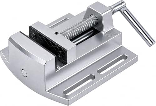 Image of KATSU Tools Drill Press Vise 2.5" (65 mm) Aluminium Alloy, Precision Pillar Drill Clamp, Bench Vice for Drilling, Milling & Workshop Use, Model SP10008008