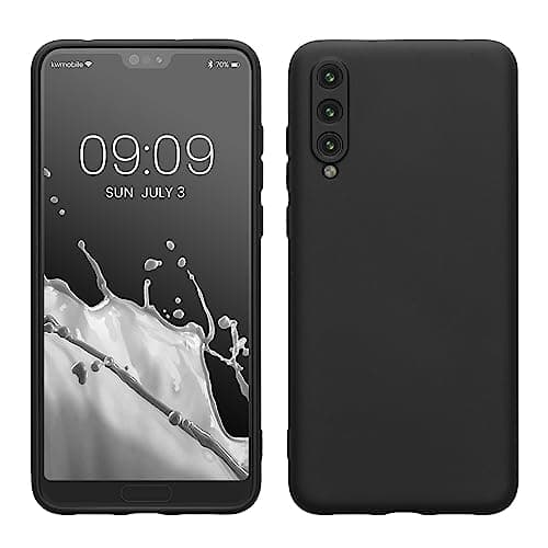 Image of kwmobile Case Compatible with Huawei P20 Pro Case - Slim Protective TPU Silicone Phone Cover - Black Matte