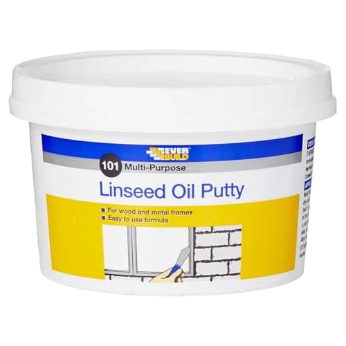 Image of Everbuild 101 Multi-Purpose Linseed Oil Putty – Suitable for Single Pane Glass – Natural – 500g