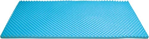 Image of Aidapt Memory 2" Memory Foam Mattress Topper With Cooling Gel Infusion, Egg Crate/Flat Revisable Design For Beds, Sofa Beds Standard Double