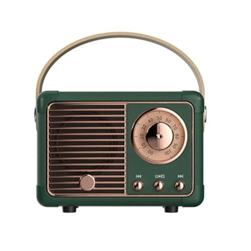 Image of Retro Bluetooth Speaker, Classic Old Style Radio Design, Portable Rechargeable Mini Speaker with Loud Volume, Bluetooth 5.0 Wireless Connection, Support TF Card, U Disk and AUX