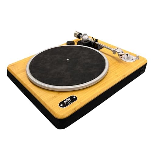Image of House of Marley Stir It Up Wireless 2 Turntable, Bluetooth 5.3, Audio-Technica AT3600L Stylus, Belt Drive, Black