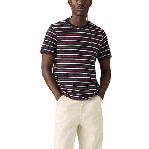 Image of Levi's Ss Original Hm Tee Andor Stripe Navy Bla