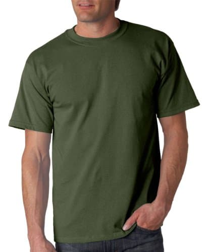 Image of Gildan Men's Classic Heavy Cotton T-Shirt_Military Green_2XL (Pack of 5)