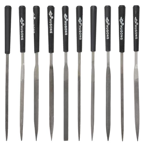 Image of 10pcs Needle File Set Diamond File Set Files Repair Tools Modelling Files Mini Metal File Tool,for Woodworking and Metalworking(Black)