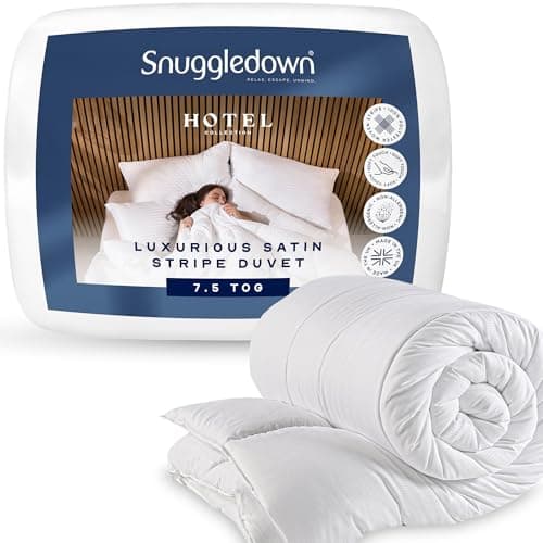 Image of Snuggledown Hotel Collection King Size Duvet 7.5 Tog - Lightweight, Breathable & Perfect Summer Quilt for Hot Nights | UK-Made, Non-Allergenic, Machine Washable (225 x 220cm)