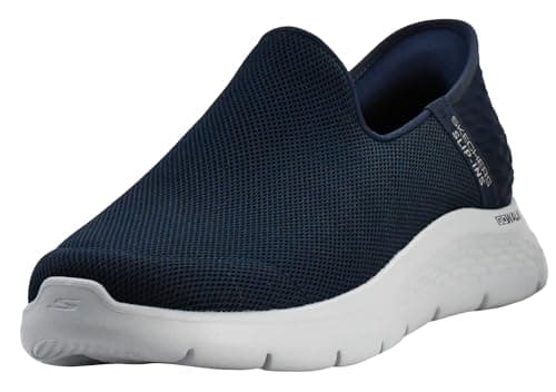 Image of Skechers Men's Go Walk Flex Sneaker, Navy, 7.5 UK X-Wide