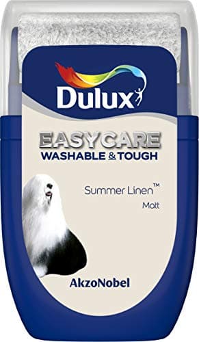 Image of Dulux Easycare Washable and Tough Tester Paint, Summer Linen, 30 ml