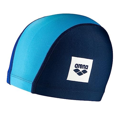 Image of Arena Unisex-teen Unix Ii Jr Swim Caps, Navy Blue - Light Blue, Tu EU