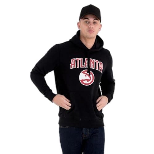 Image of New Era - NBA Atlanta Hawks Logo Hoodie Black
