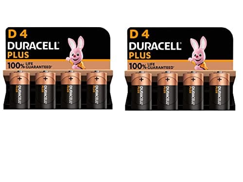 Image of Duracell MN1300 Plus Power Alkaline D Size Batteries (Pack of 8)