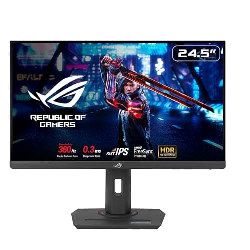 Image of ASUS ROG Strix XG259QNS Gaming Monitor for eSports 25" (24.5), FHD (1920x1080), Frequency 380 Hz (OC), Fast IPS, Response Time 1 ms (GTG), HDR, DisplayWidget Center, Black