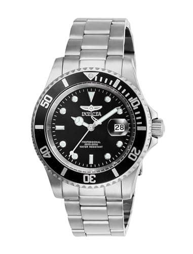 Image of Invicta Pro Diver 26970 Men's Watch - Waterproof - Analogue - Quartz Movement - stainless steel with Black dial - 40mm