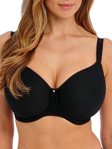 Image of Fantasie Women's Envisage Underwire Spacer Molded T-Shirt Bra, Opaque, Black, 36FF