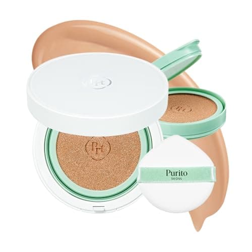 Image of PURITO SEOUL Wonder Releaf Centella BB Cushion #21 Light Beige, Foundation, Korean Centella, Makeup Long Lasting, Flawless Coverage, K-Beauty, 15g, 0.52 fl.oz