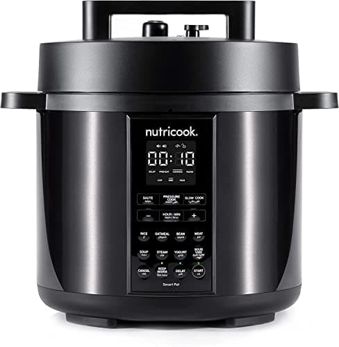 Image of Nutricook Smart Pot 2, 8 Liters, 9 In 1 Electric Pressure Cooker, Slow Cooker, Rice Cooker, Steamer, Sauté Pot, Yogurt Maker & More, 12 Smart Programs With New Smart Lid, 2 Years Warranty