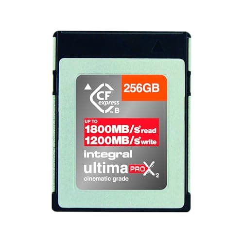 Image of Integral 256GB CFexpress Memory Card Type B 2.0, 8K RAW & 4K 120 FPS 1800MB/s Read, 1200MB/s Write Speed, 450MB/s Sustained Designed for the Cinematographer and Professional Photographer