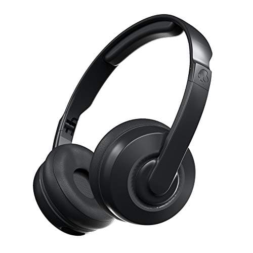 Image of Skullcandy Cassette Wireless On-Ear Headphones, Up to 22 Hours Battery, Foldable Lightweight Design, Backup 3.5mm AUX Cable Included, Microphone for iPhone Android - Black