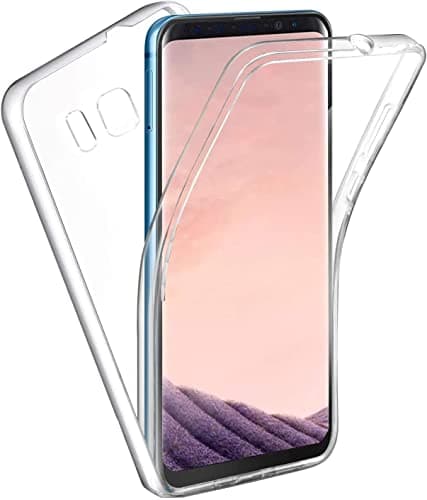 Image of KP TECHNOLOGY Case for Galaxy S8 Plus - (360 Front + Back Protection) Full Complete Protection For Samsung Galaxy S8 + Gel Case (CLEAR)