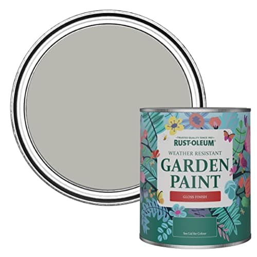 Image of Rust-Oleum Grey Mould-Resistant Garden Paint In Gloss Finish - Grey Tree 750ml