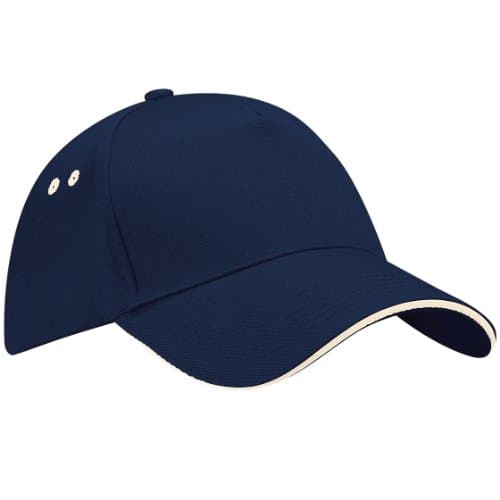 Image of Beechfield ultimate 5 panel cap – sandwich peak, various colours - - One size