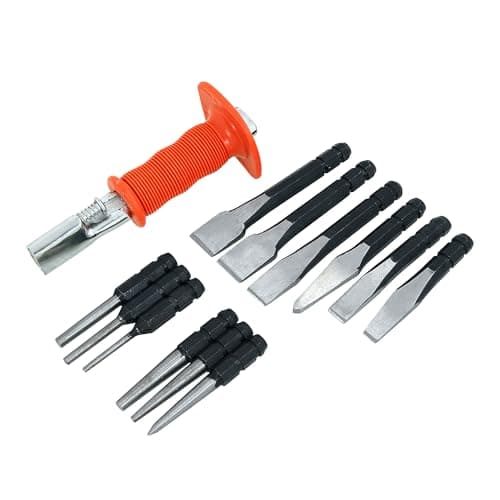 Image of Neilsen CT1251-13pc Punch & Chisel Set with Centre Punch, Point Chisel, Chisels and Punches – Ideal for Marking, Cutting and Pin Removal