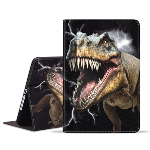 Image of BXIKEOPIU Case for Samsung Galaxy Tab A8 10.5 Inch 2022 (Model: SM-X200/X205/X207), Slim PU Leather Stand Folio Cover with Auto Sleep Wake, Dinosaur