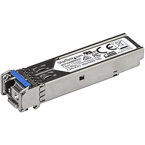 Image of StarTech.com MSA Uncoded SFP Module - 100BASE-BX - 100Mb Ethernet BiDi Fiber Single Strand SFP Transceiver - LC 10km - MSA Compliant (SFP100BBXUST)