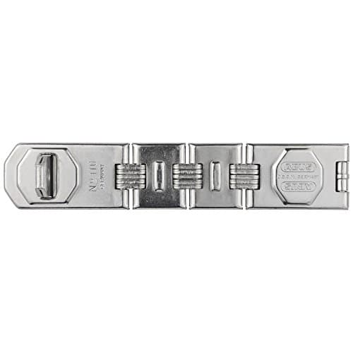Image of ABUS Double-hinged hasp and Staple 110/230 - Device for Padlocks - for Hinged Doors and Corner Solutions - Security Level 8 - Silver