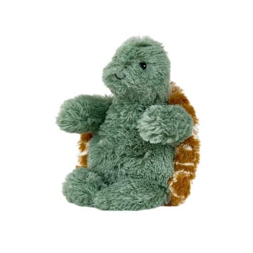 Image of Warmies Mini Turtle Plush Mini Size, Fully Microwavable and Weighted Cuddly Heat Pad for Anxiety, Chill in The Freezer or Heat in Microwave, Soft Heat Pad