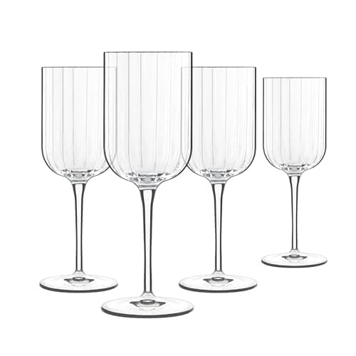 Image of Luigi Bormioli - Bach - Red Wine Glasses Set of 4 - SON.hyx Crystal - Highly Resistant to Breakage - Dishwasher Safe - Made in Italy